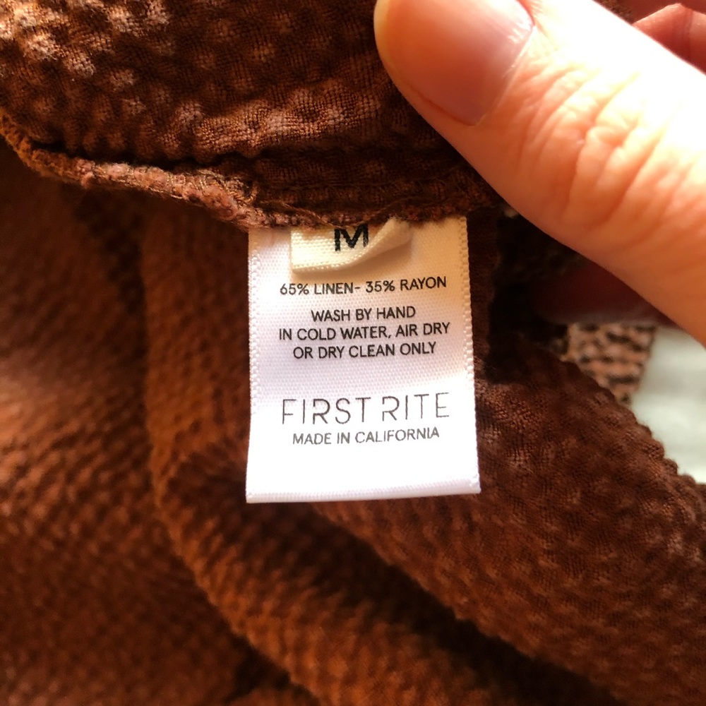 First Rite Pleated Skirt in Rust - Picture 6 of 6